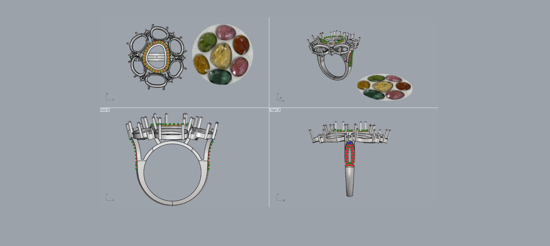 Custom jewelry designs by Ulka Rocks