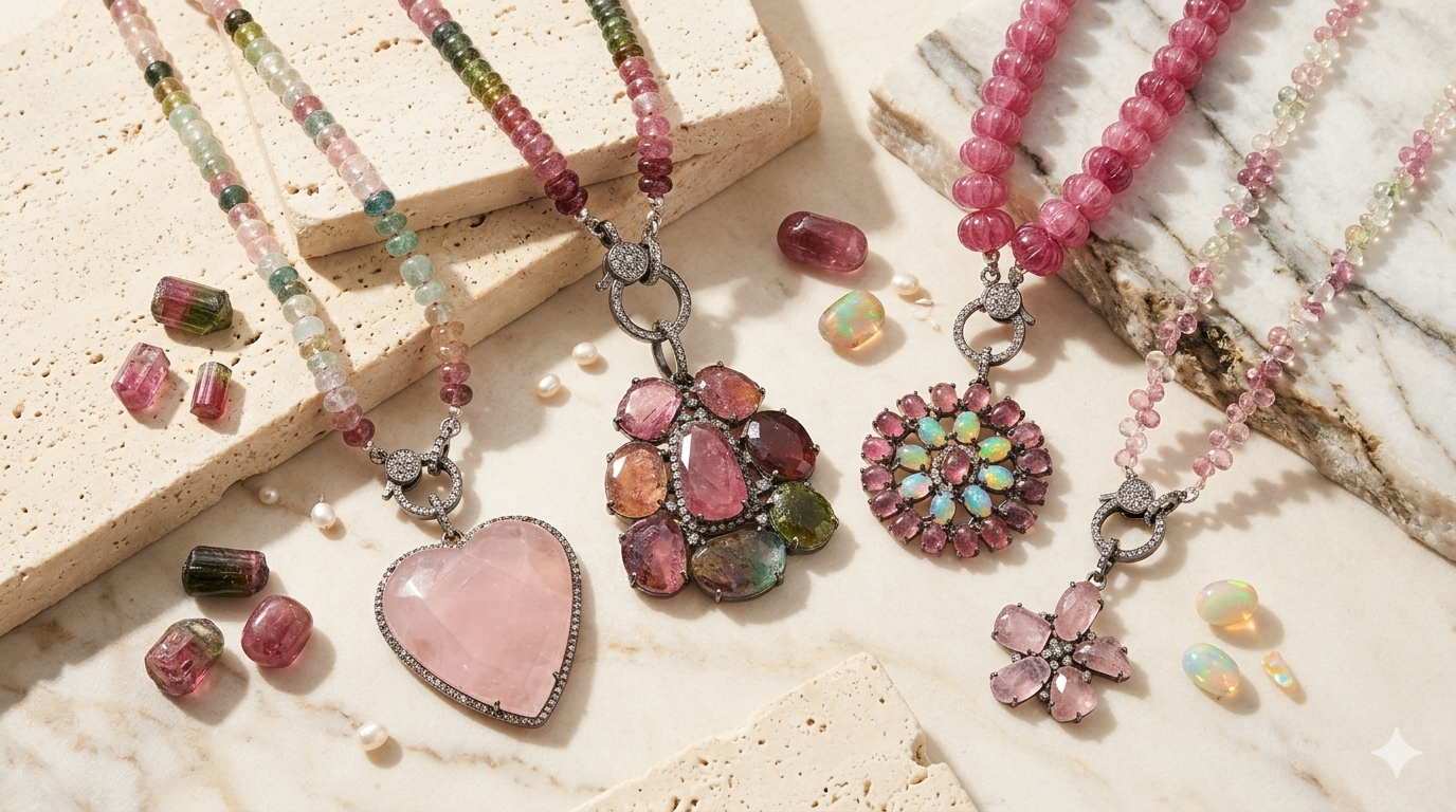 Pendant and necklace sets from the Combo Collection by Ulka Rocks