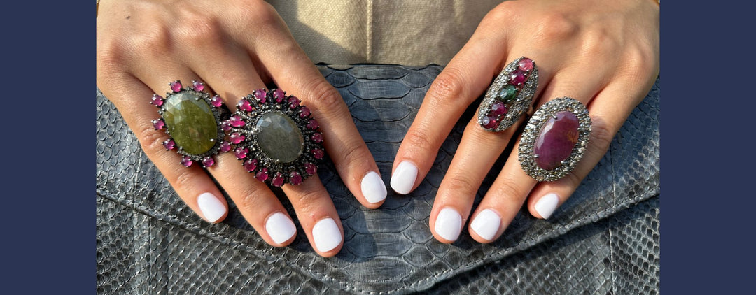 Custom Gemstone Rings | Confetti & Solitaire Styles | Ulka Rocks