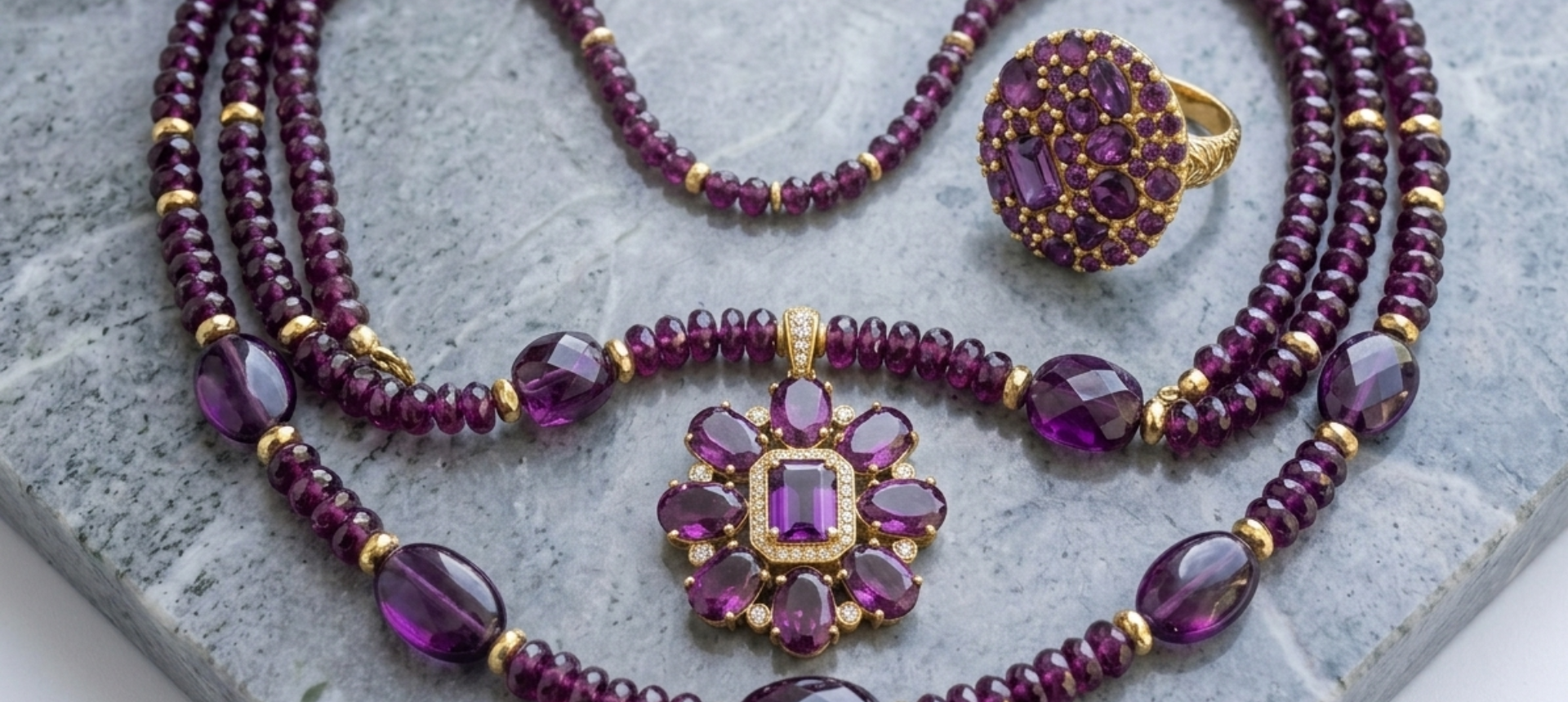 One-of-a-kind garnet jewelry in sterling silver and 14k gold by Ulka Rocks