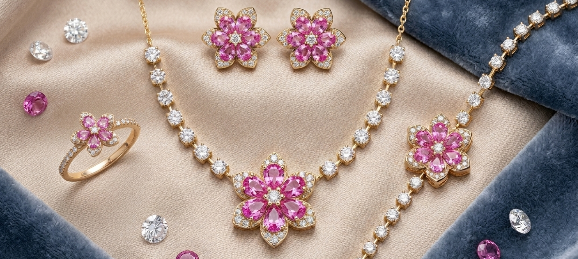 One-of-a-kind sapphire jewelry in sterling silver and 14k gold by Ulka Rocks