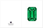 Emerald Birthstone Greeting Cards, Pack of 10 | Ulka Rocks