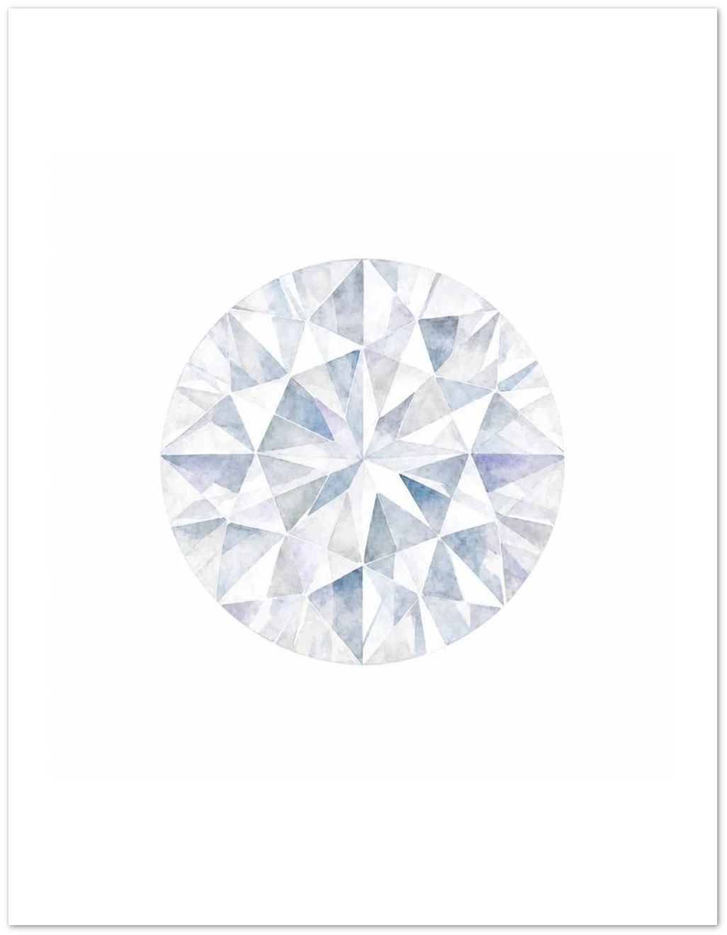 Diamond Birthstone Greeting Cards, Pack of 10 | Ulka Rocks
