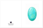 Turquoise Birthstone Greeting Cards, Pack of 10 | Ulka Rocks
