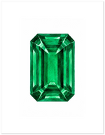 Emerald Birthstone Greeting Cards, Pack of 10 | Ulka Rocks