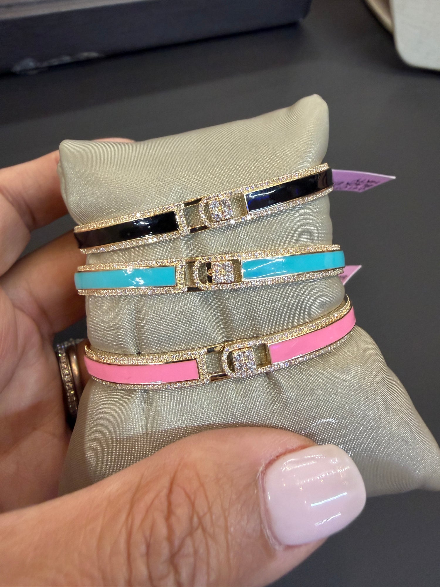 14k Yellow Gold Bracelets With Diamond