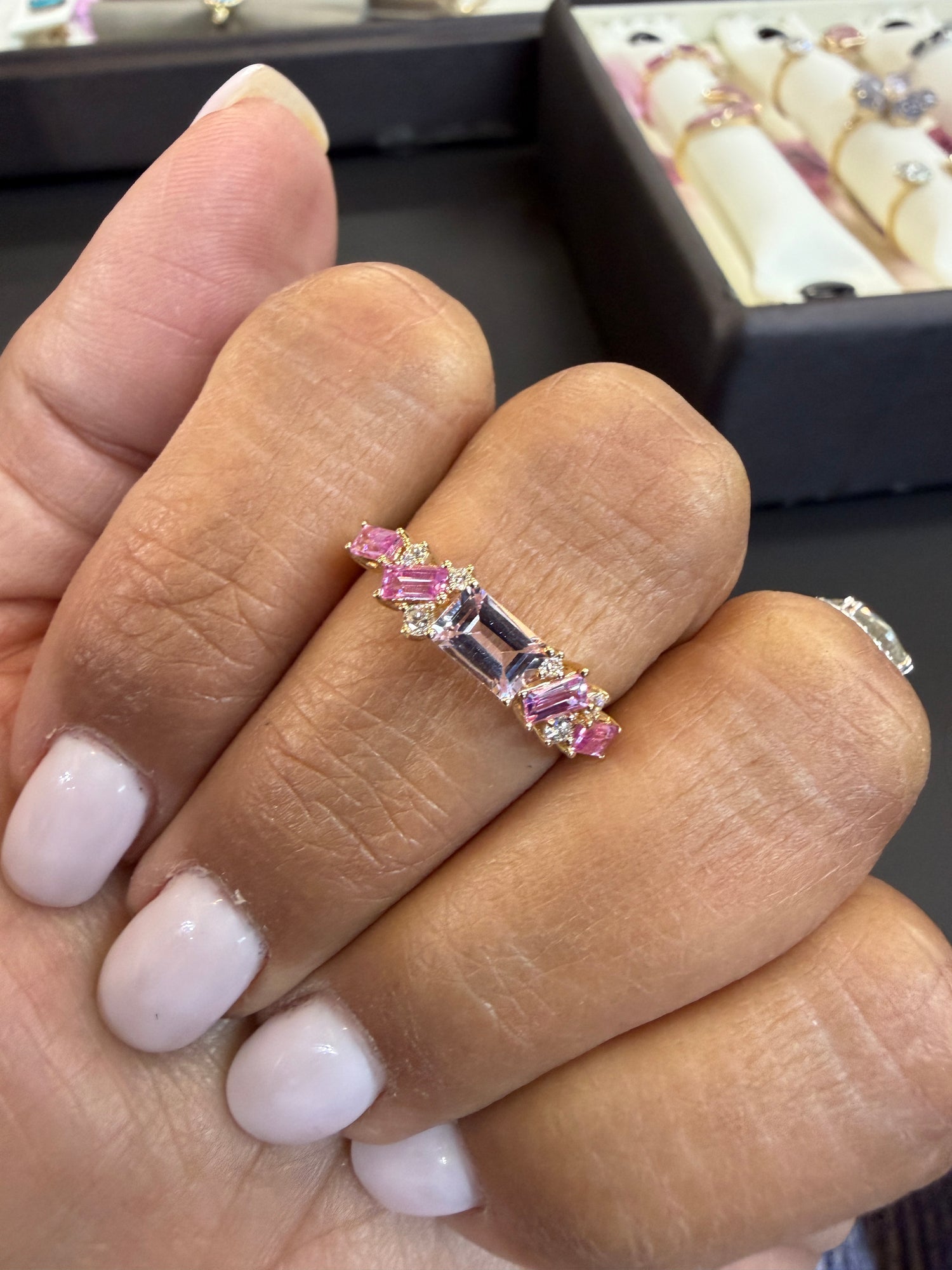 14k Yellow Gold Ring With Sapphire Size 7