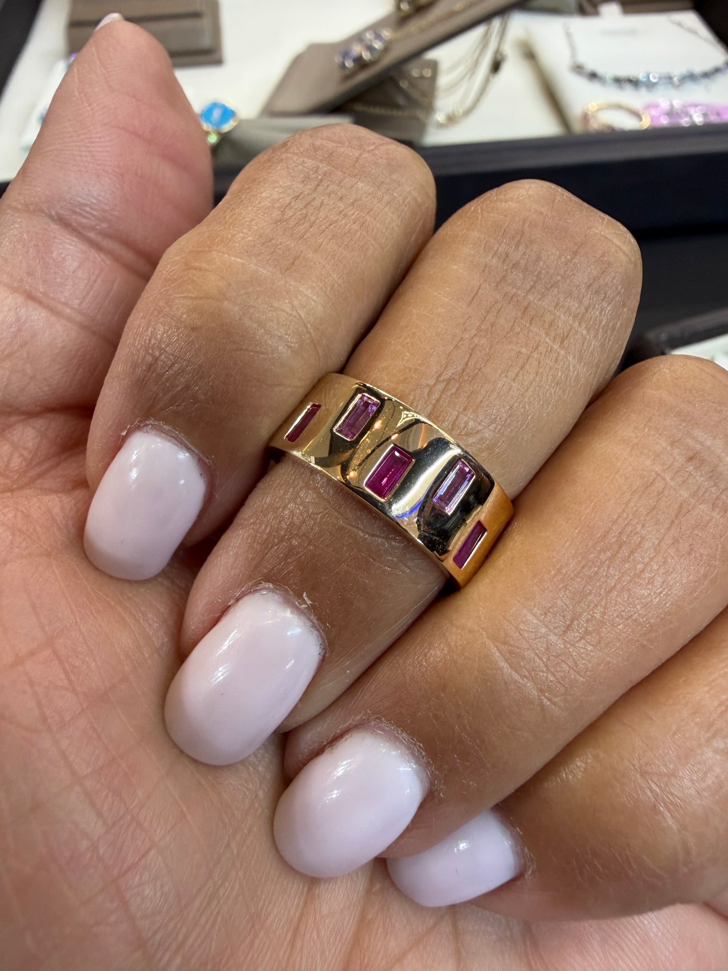 14k Yellow Gold Ring With Tourmaline Size 7