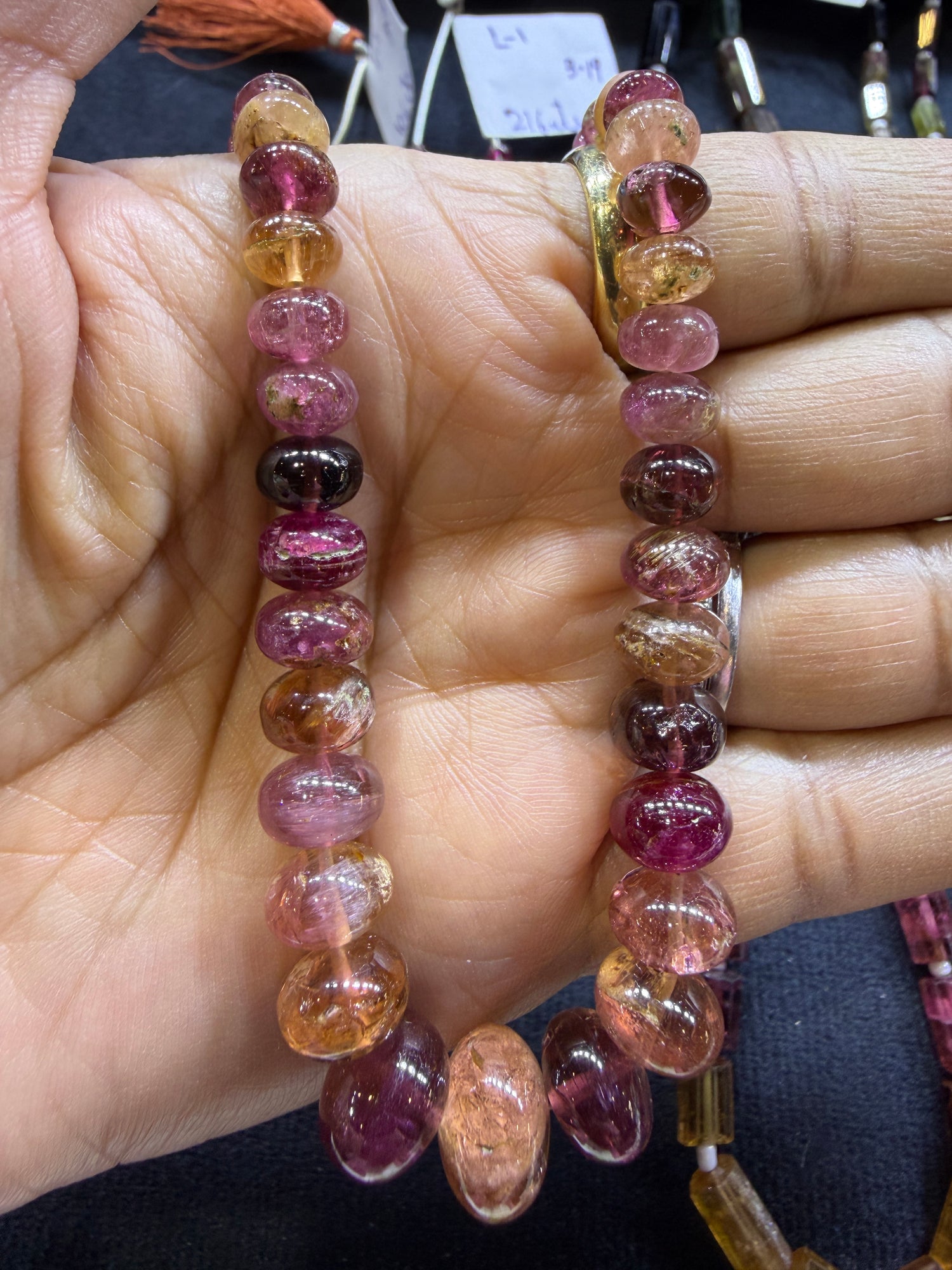 Tourmaline Custom Designed Beaded Necklace