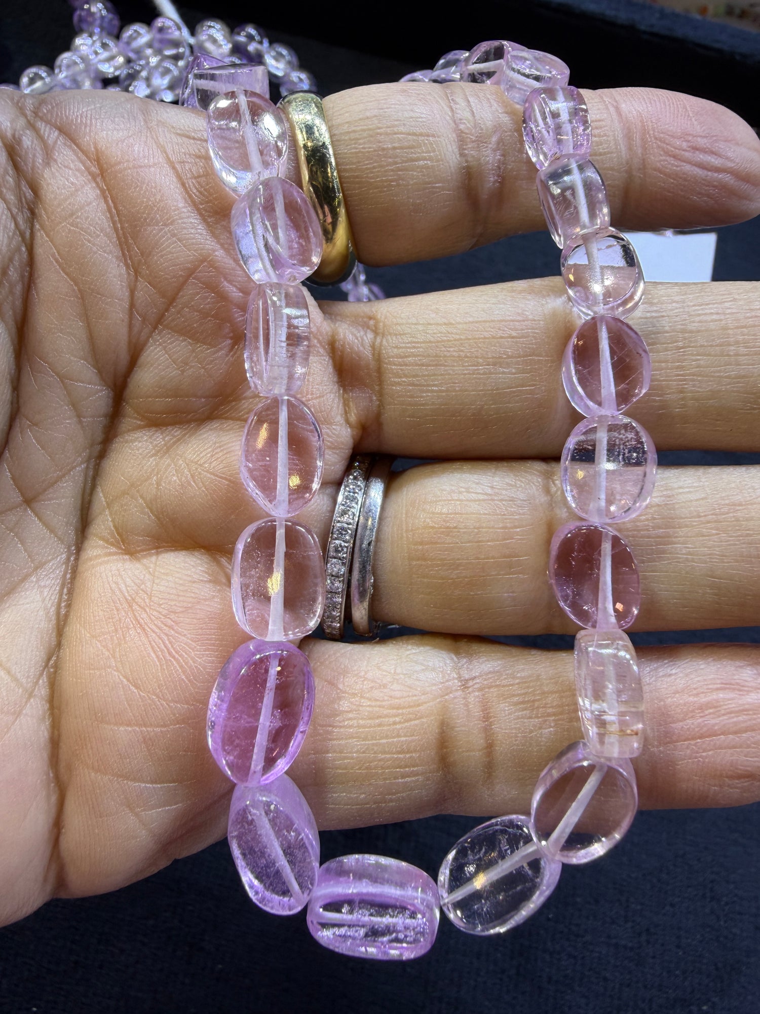 Kunzite Beads 16 inches