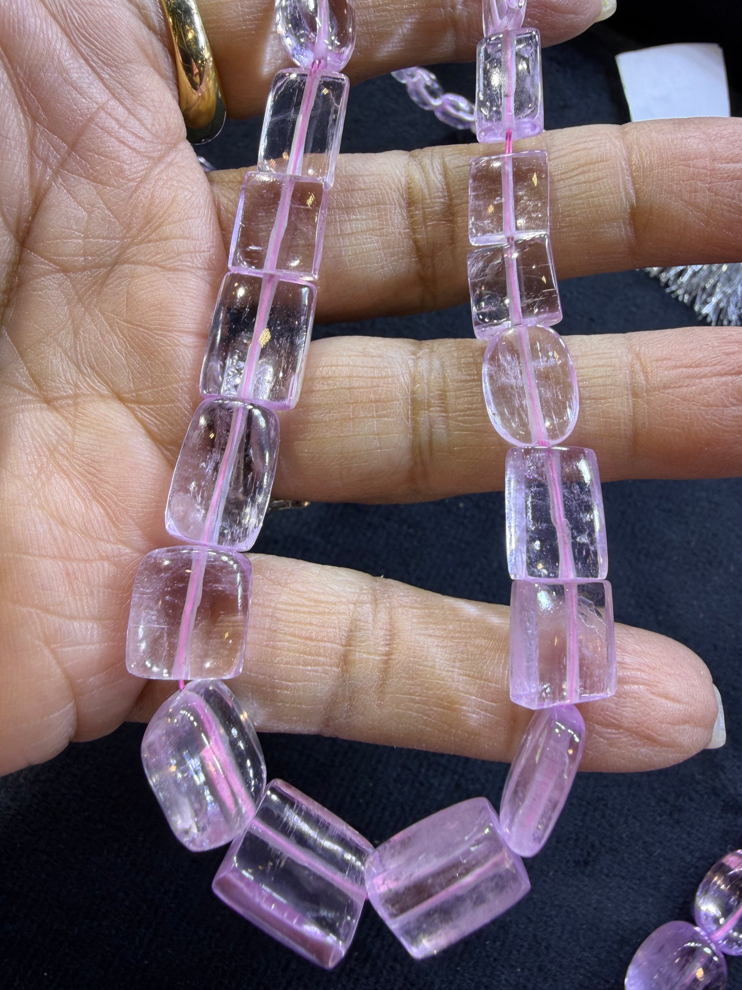 Kunzite Custom Designed Beaded Necklace
