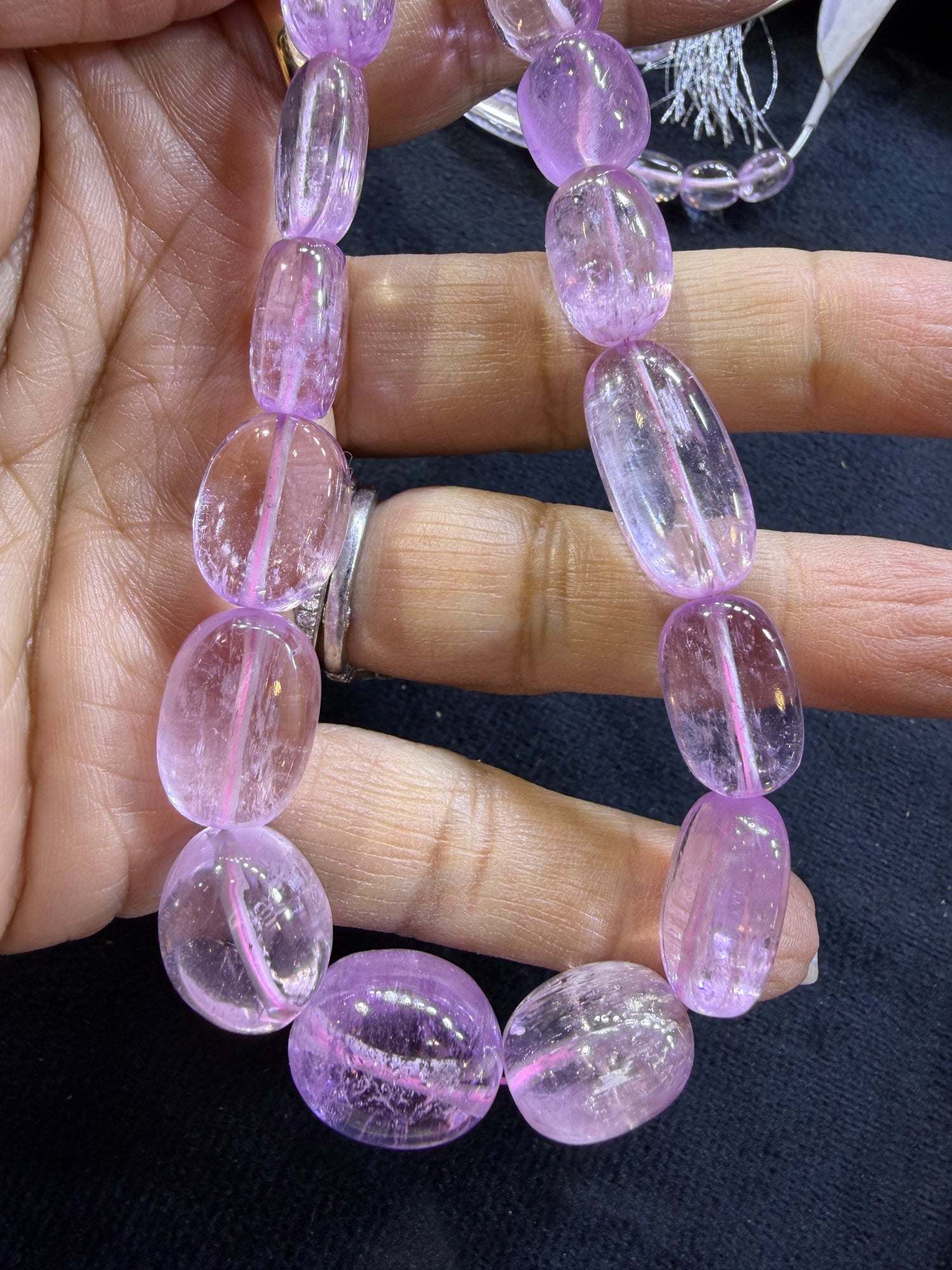 Kunzite Custom Designed Beaded Necklace