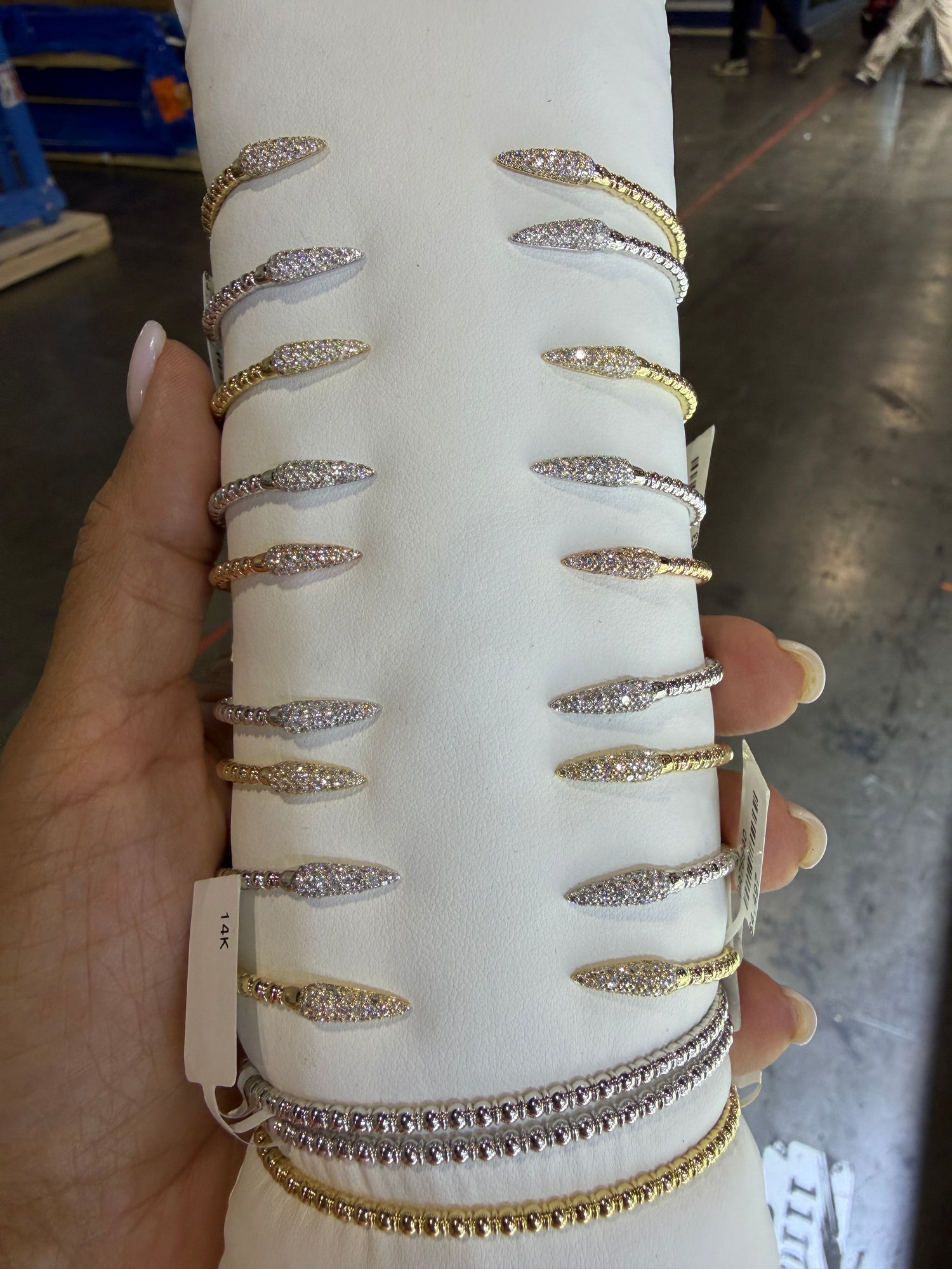 14k Yellow Gold Bracelets With Diamond