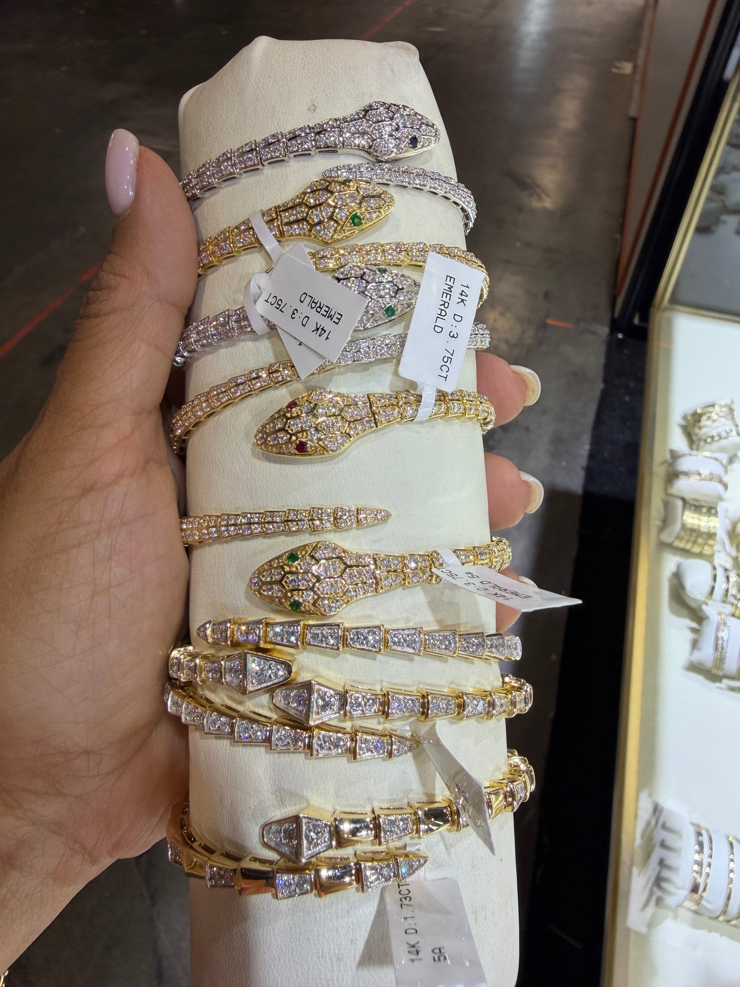 14k Yellow Gold Bracelets With Diamond