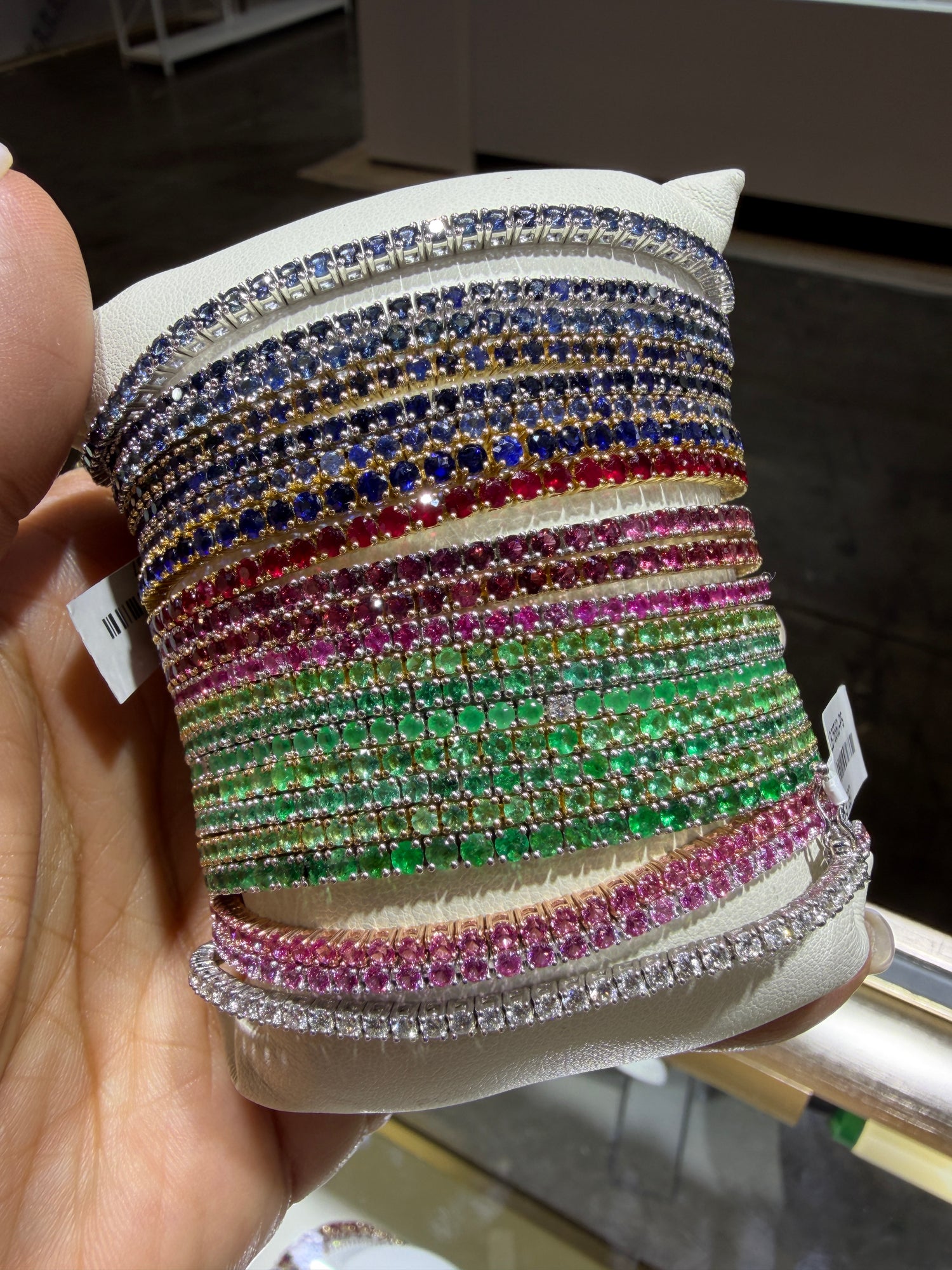 14k Yellow Gold Bracelets With Emerald