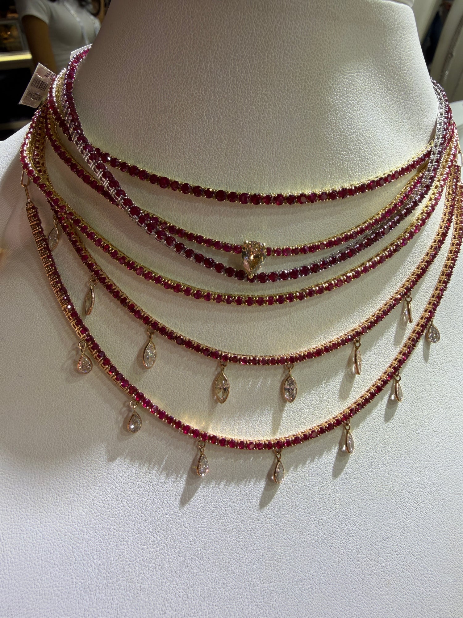 14k Yellow Gold Necklaces With Ruby