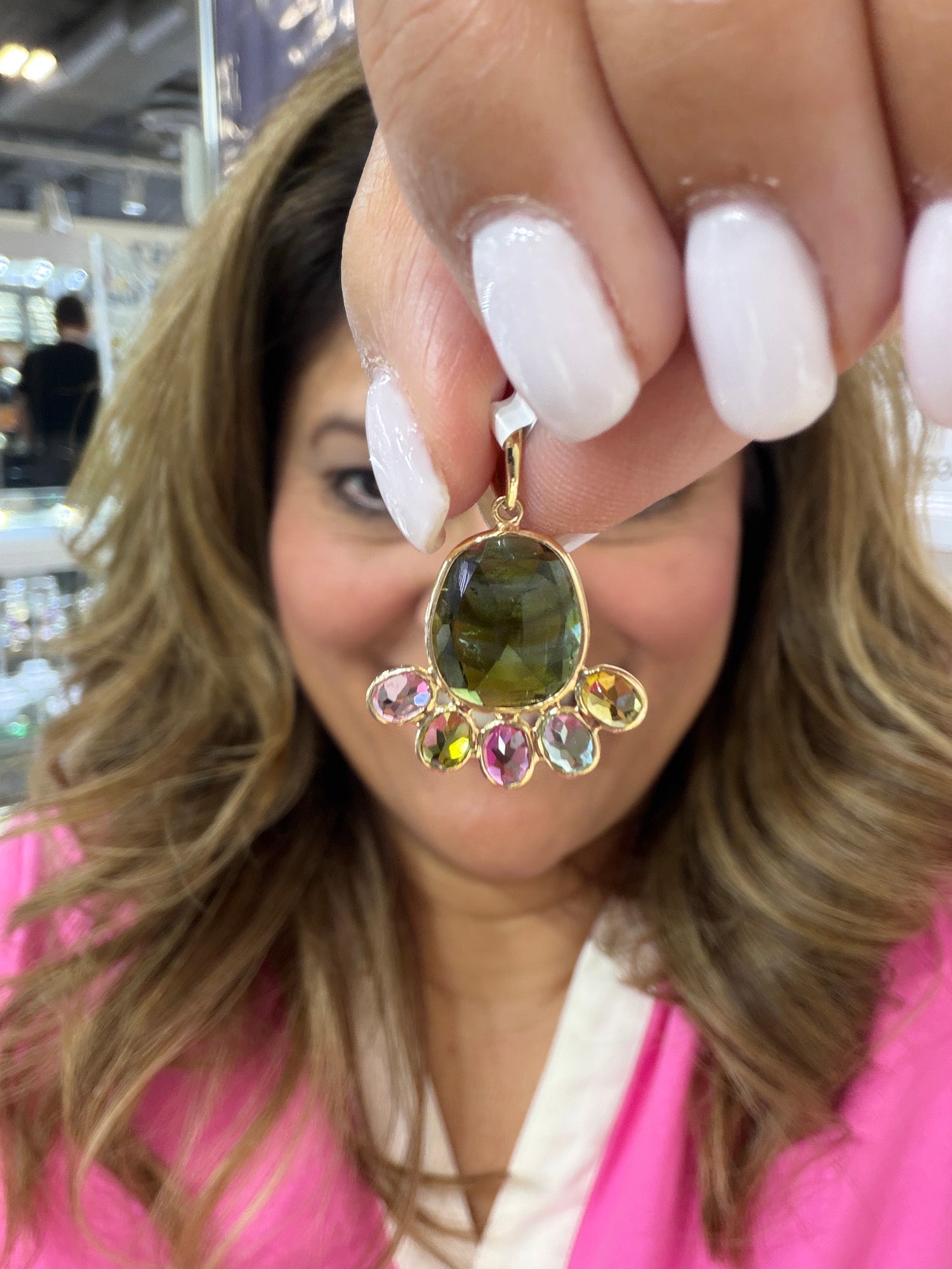 14k Yellow Gold Pendant With Tourmaline