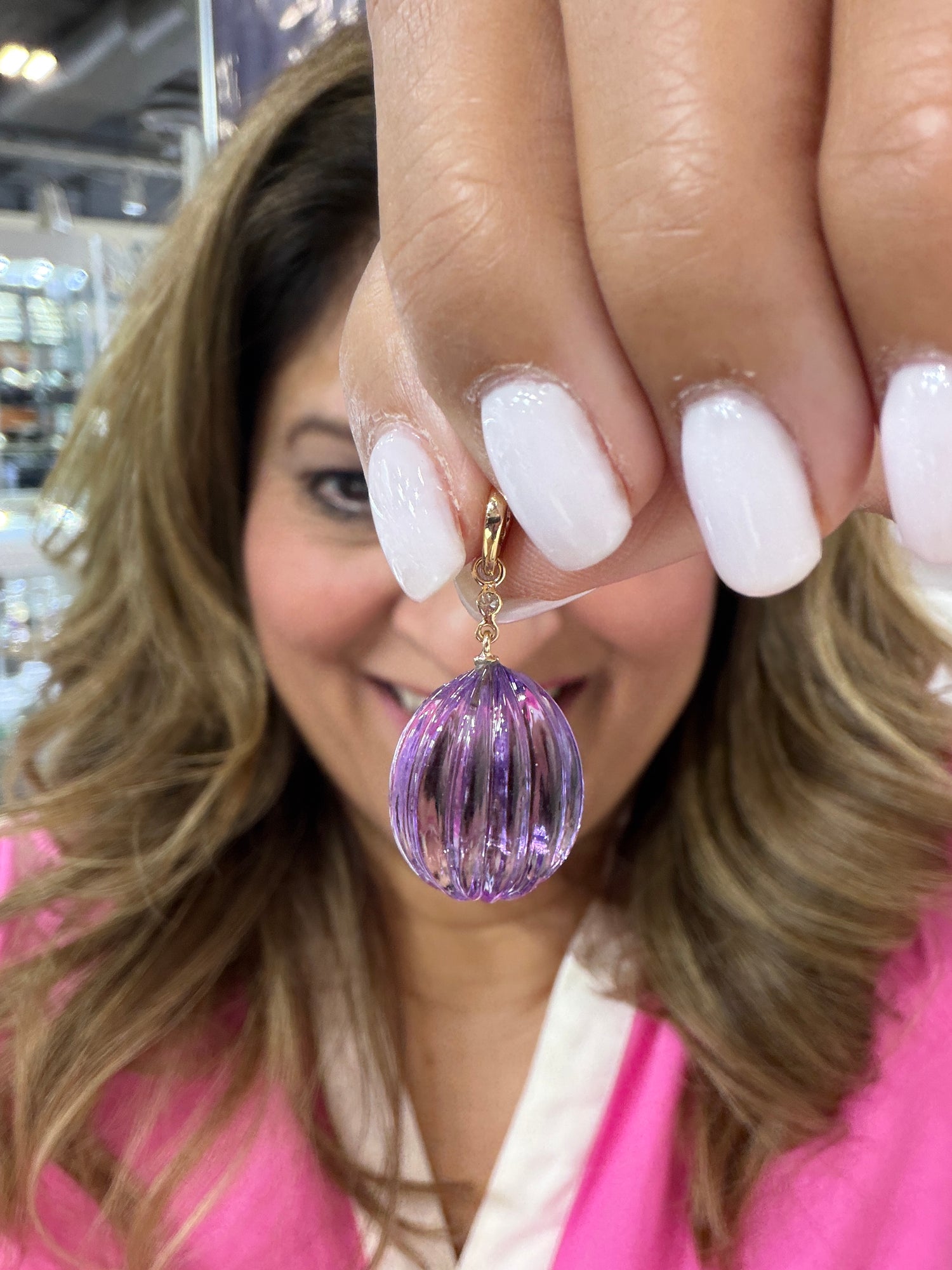 14k Yellow Gold Pendant With Amethyst