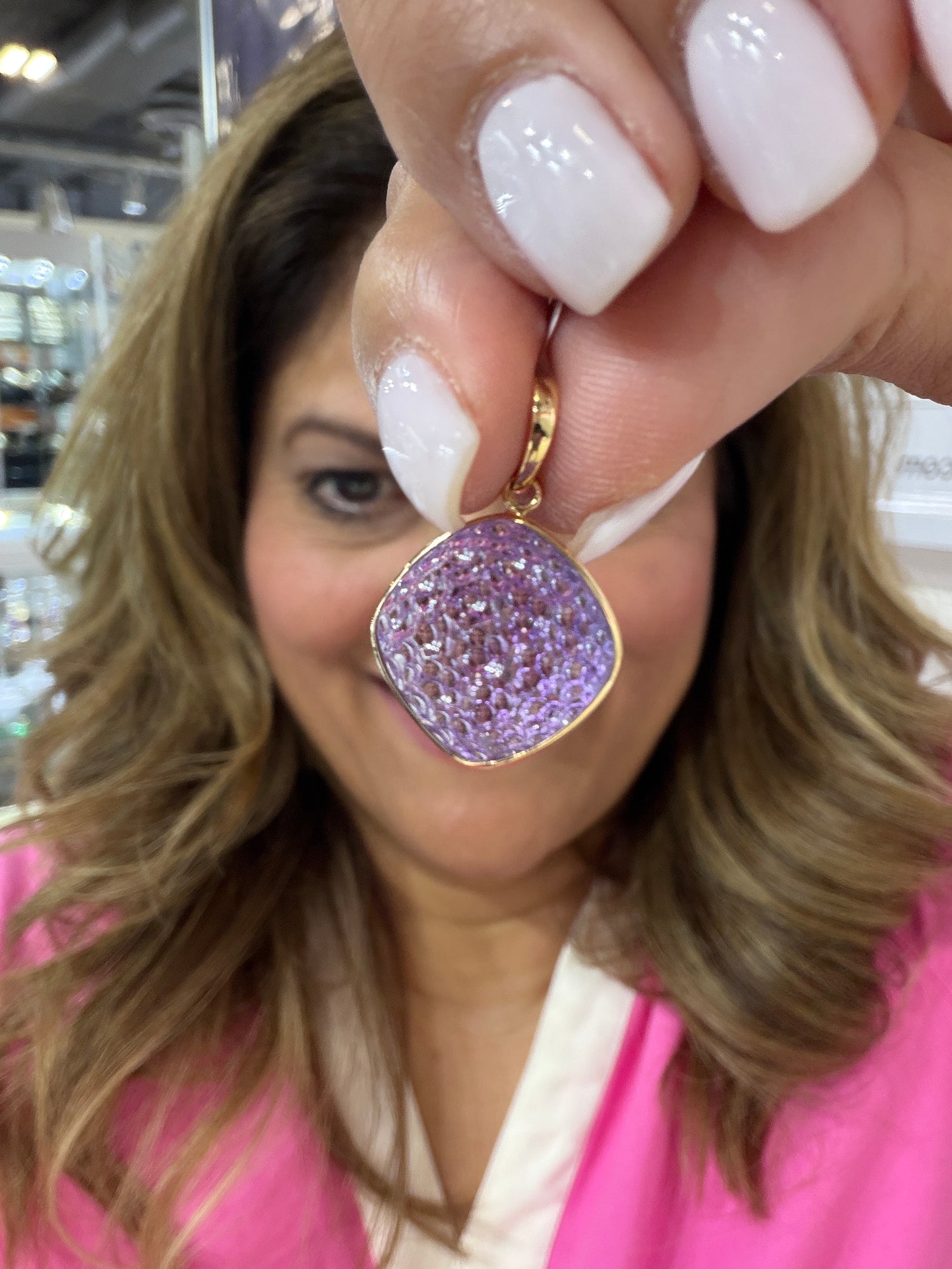 14k Yellow Gold Pendant With Amethyst