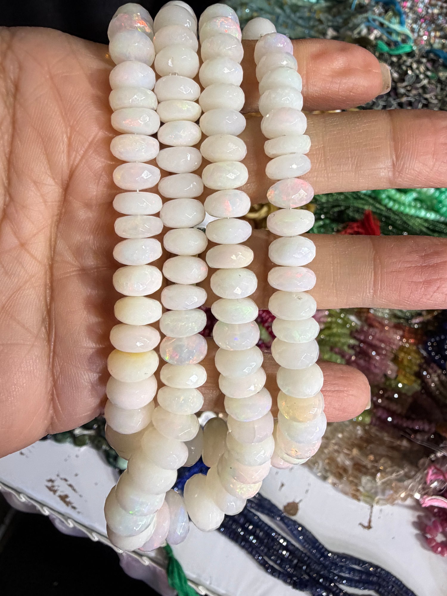 Ethiopian Opal Custom Designed Beaded Necklace