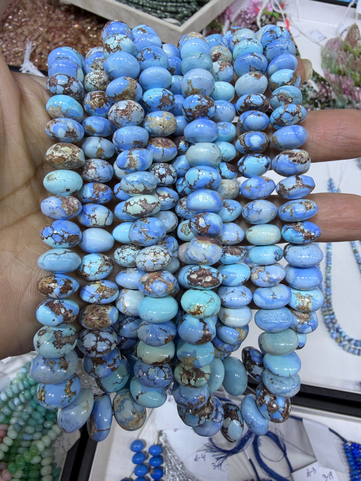 Golden Hill Turquoise Custom Designed Beaded Necklace