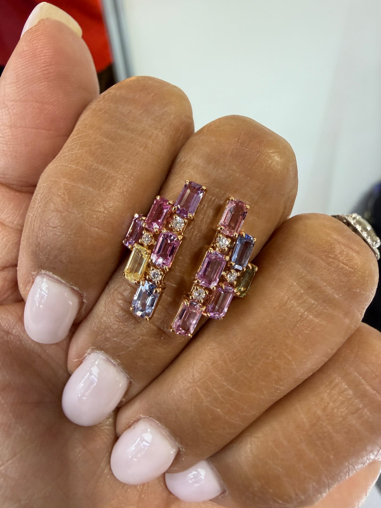 14k Rose Gold Ring With Sapphire Size 7
