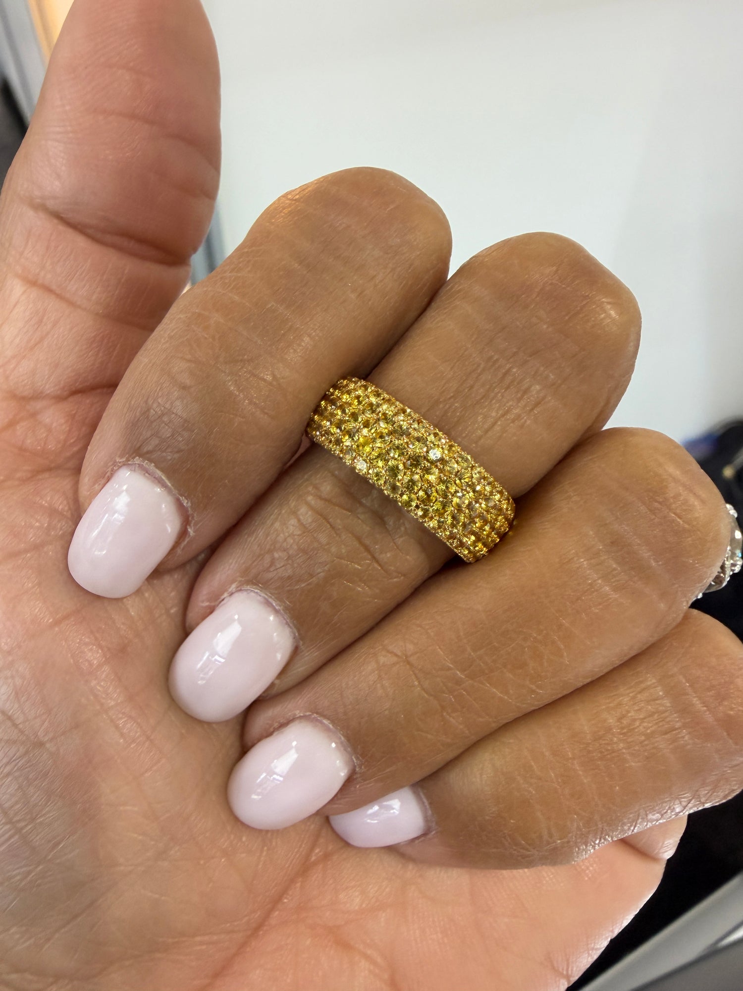 14k Yellow Gold Ring With Sapphire Size 6.5