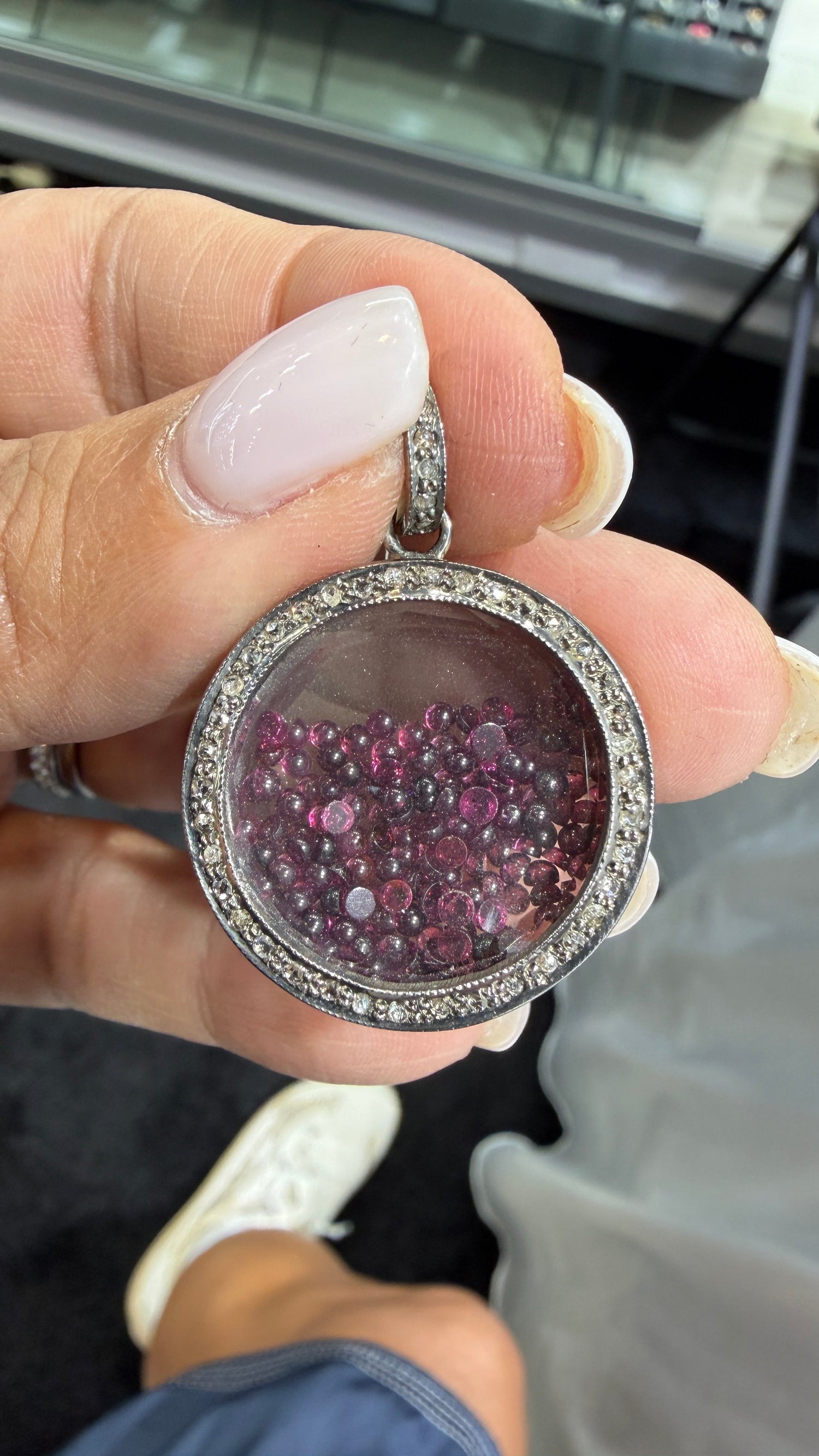 Sterling Silver Pendant With Ruby