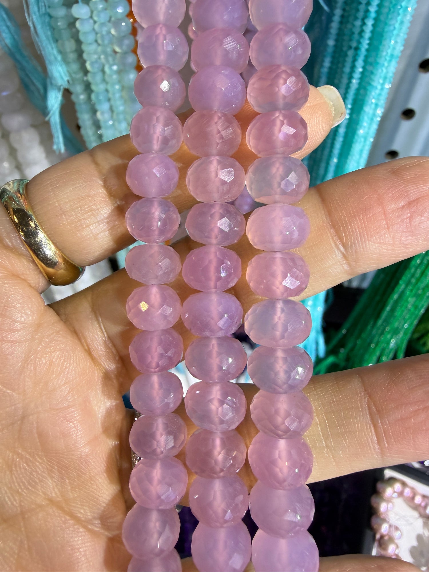 Chalcedony Custom Designed Beaded Necklace