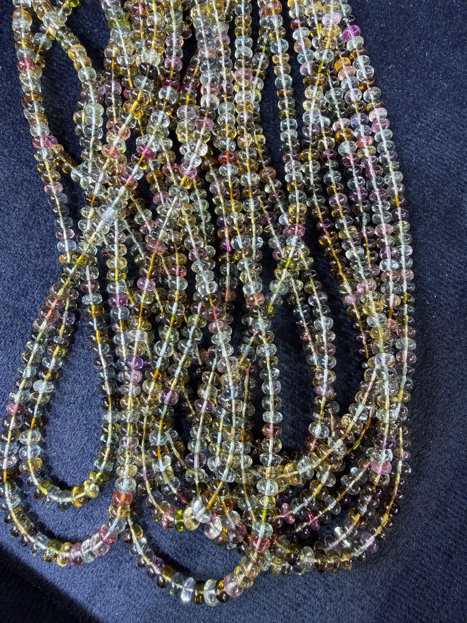 Tourmaline Custom Designed Beaded Necklace
