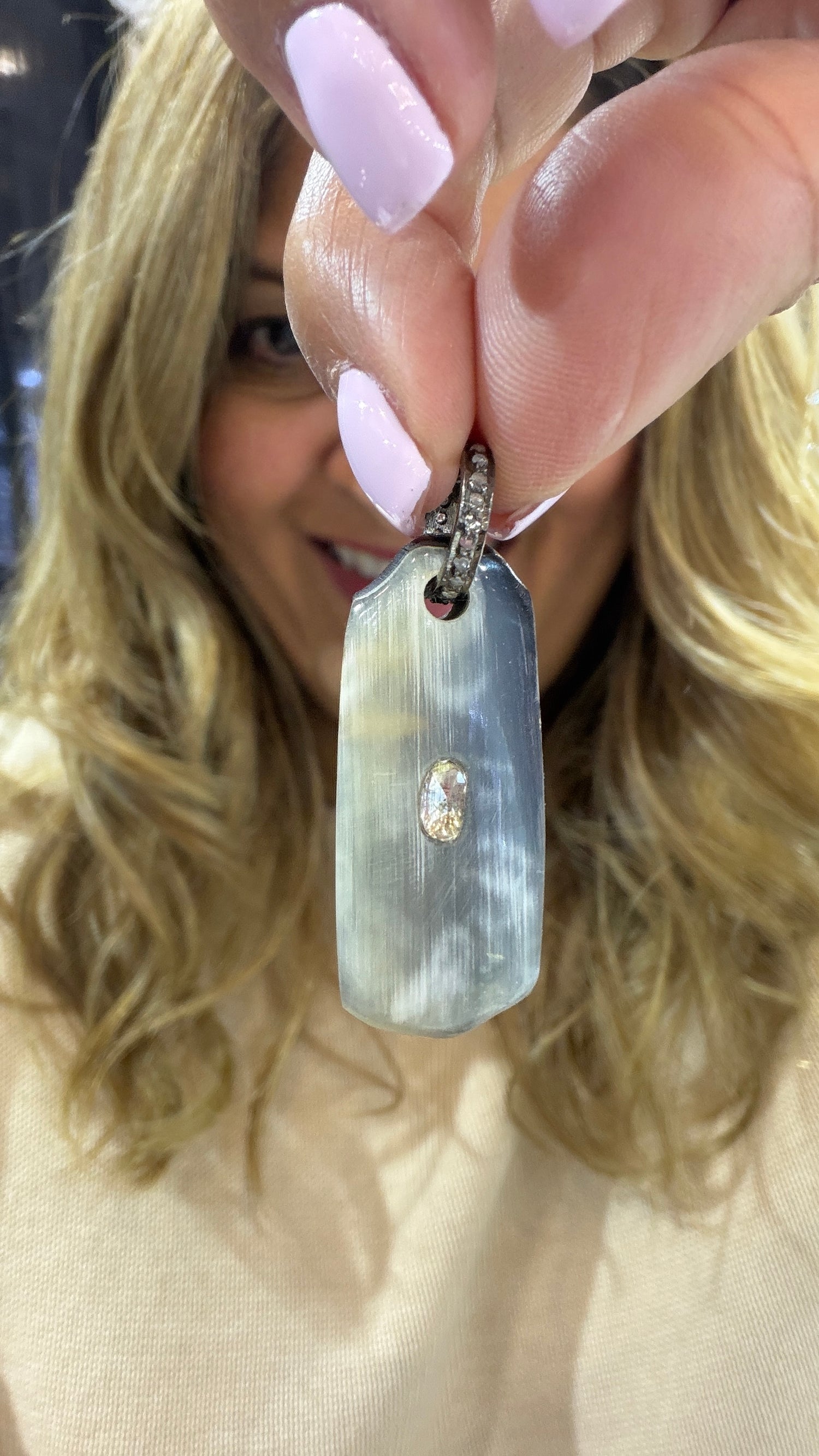 Sterling Silver Pendant With Horn