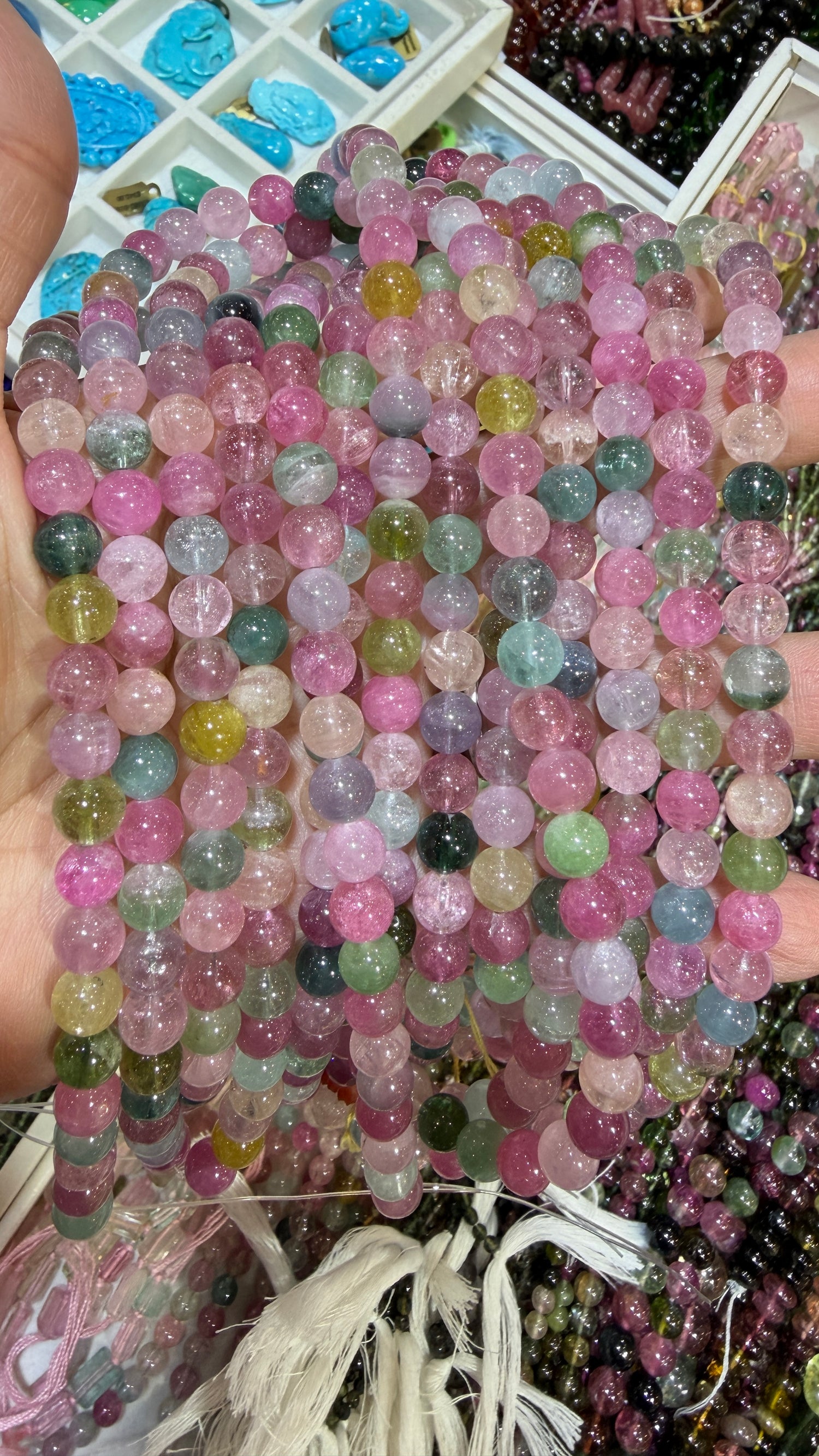 Tourmaline Beads 16 inches