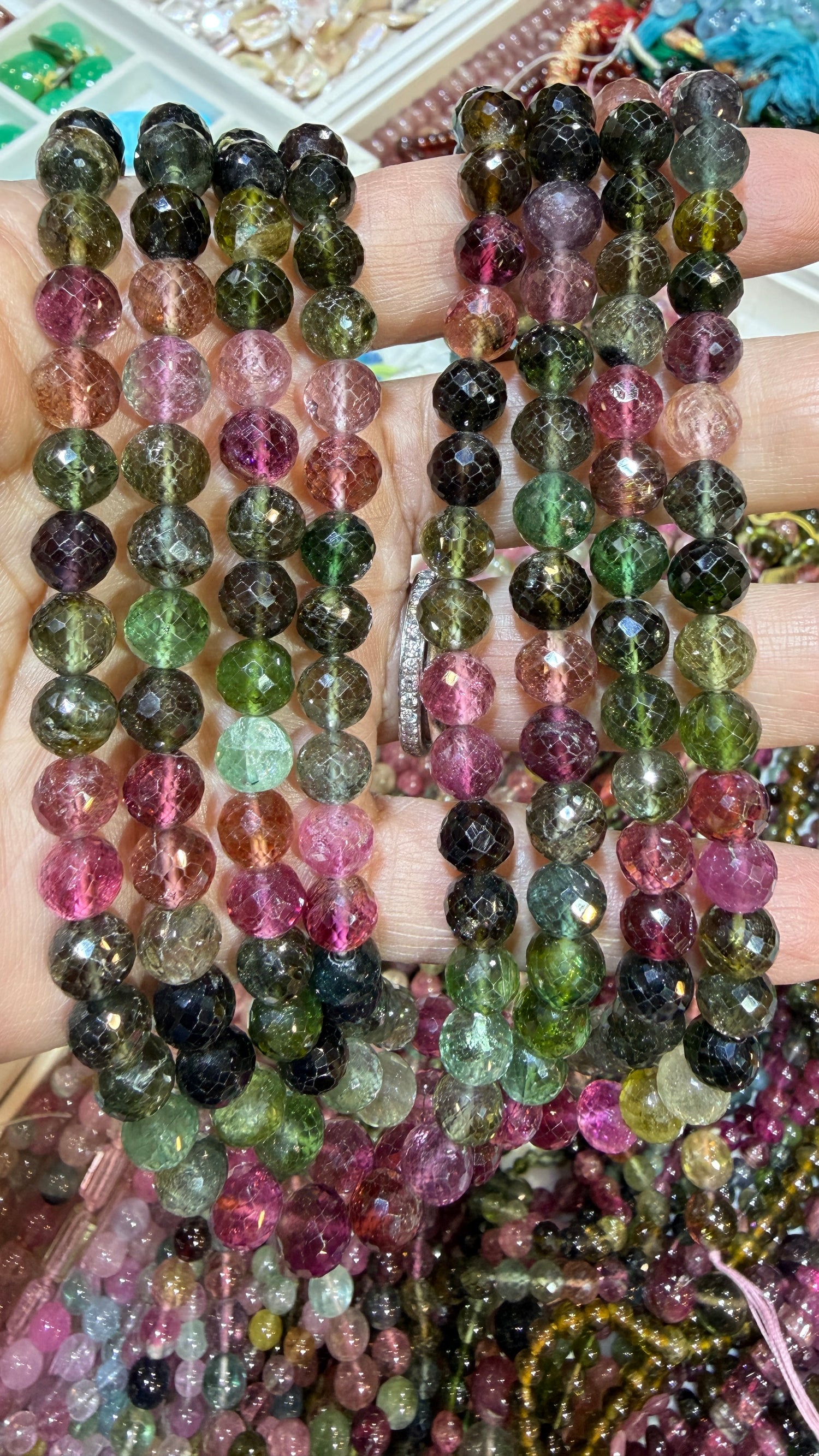 Tourmaline Beads 16 inches