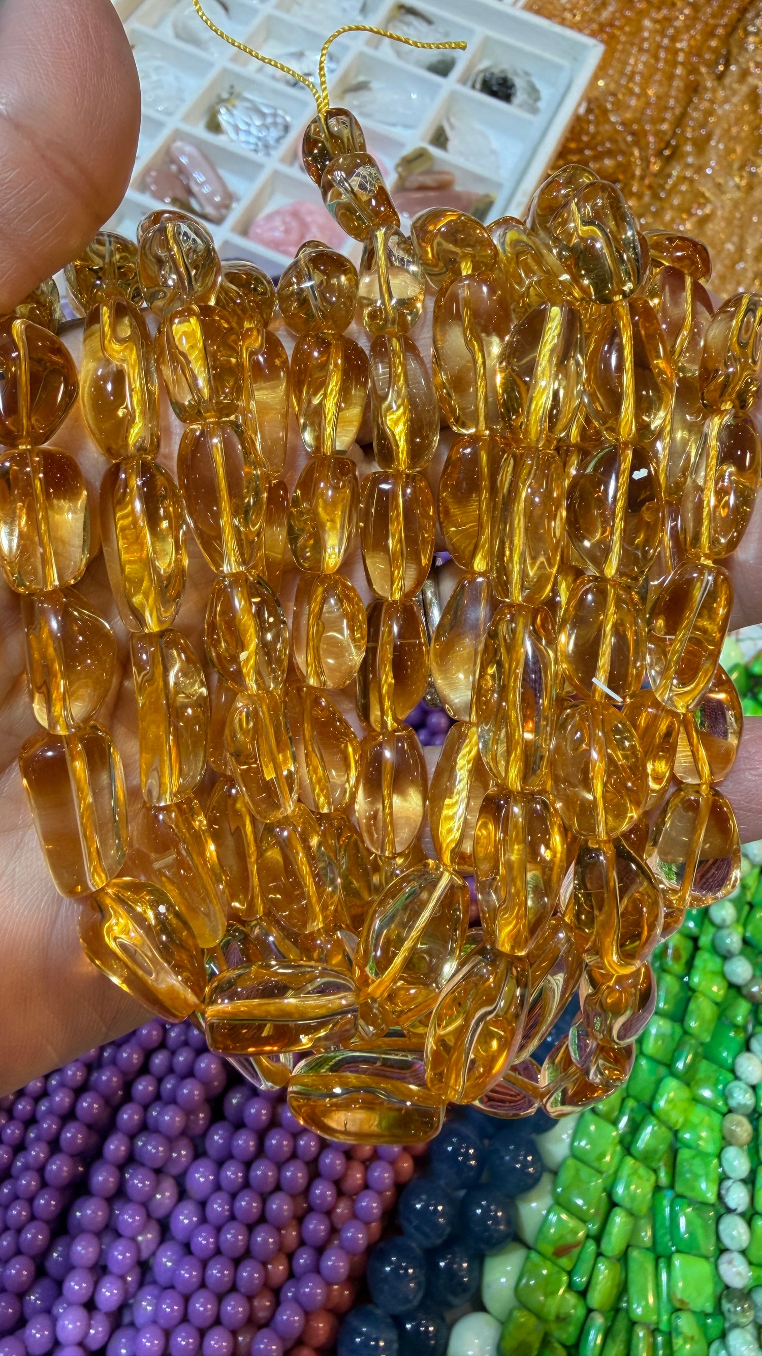 Citrine Custom Designed Beaded Necklace