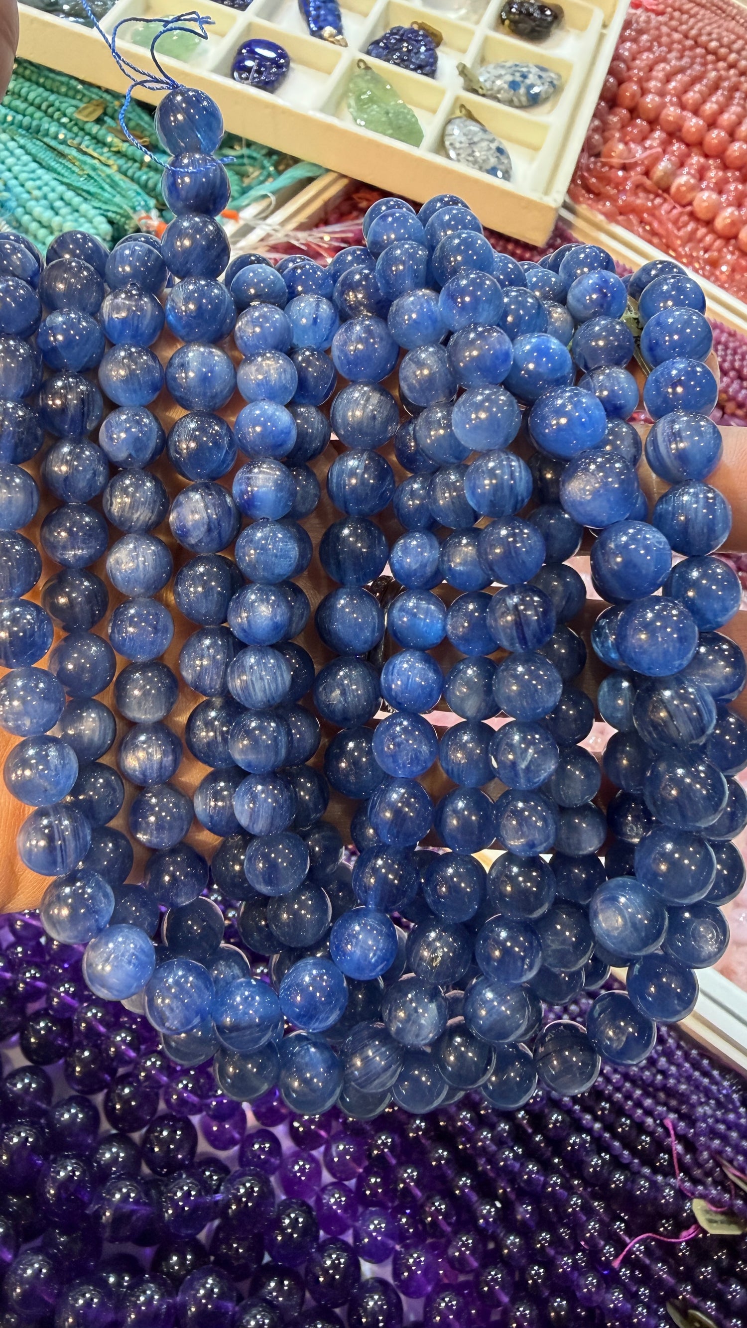 Kyanite Beads 16 inches