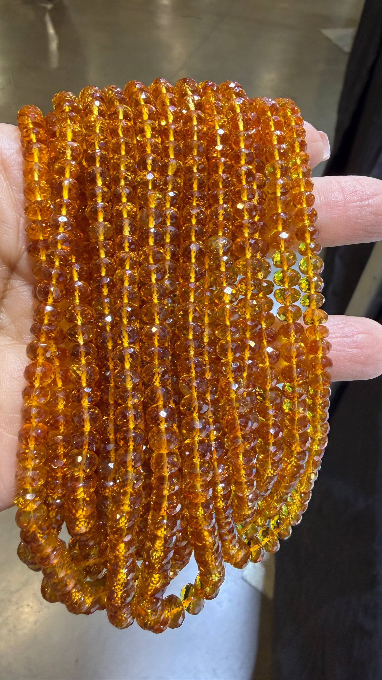Citrine Custom Designed Beaded Necklace