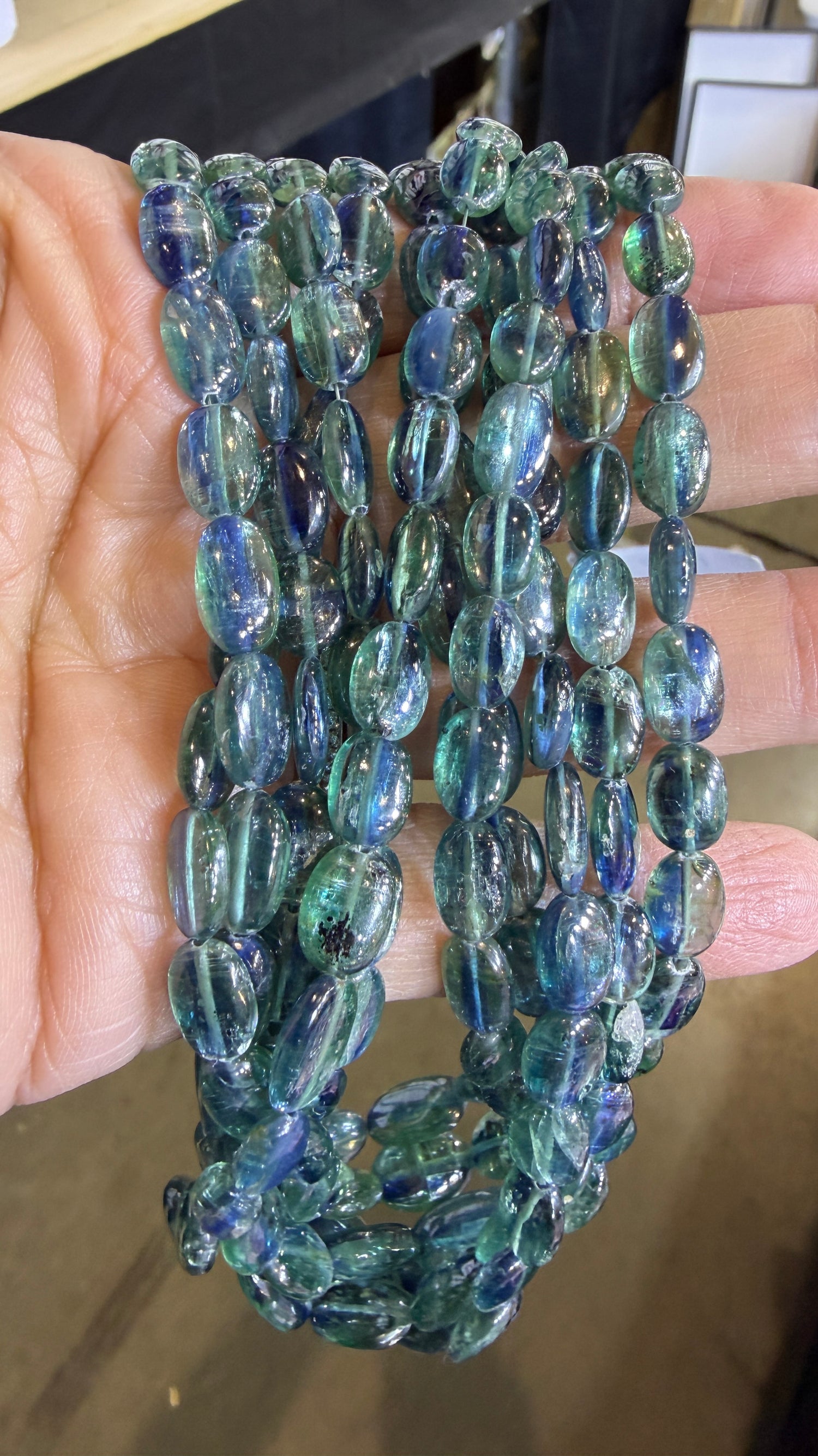 Kyanite Custom Designed Beaded Necklace