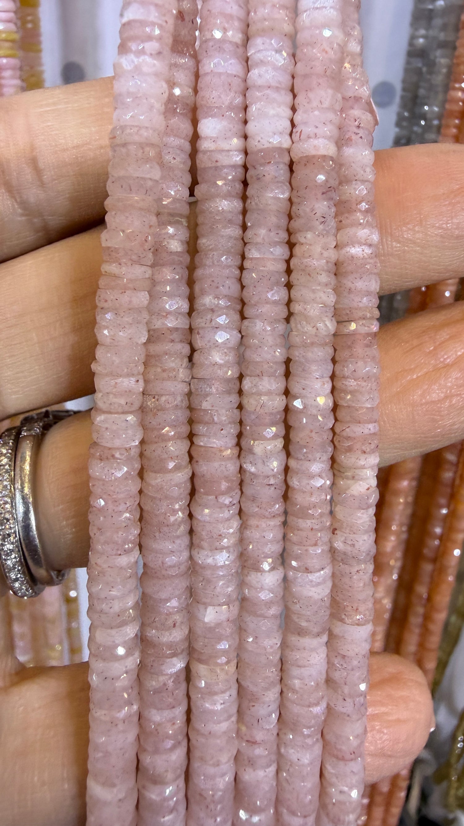 Strawberry Quartz Custom Designed Beaded Necklace