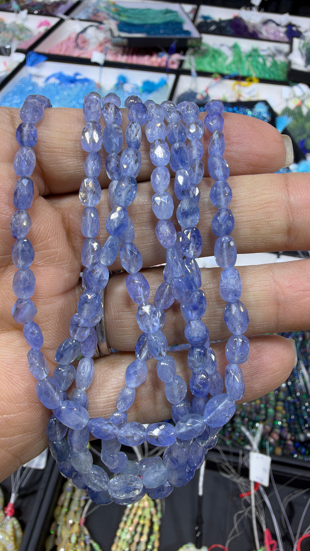 Sapphire Custom Designed Beaded Necklace