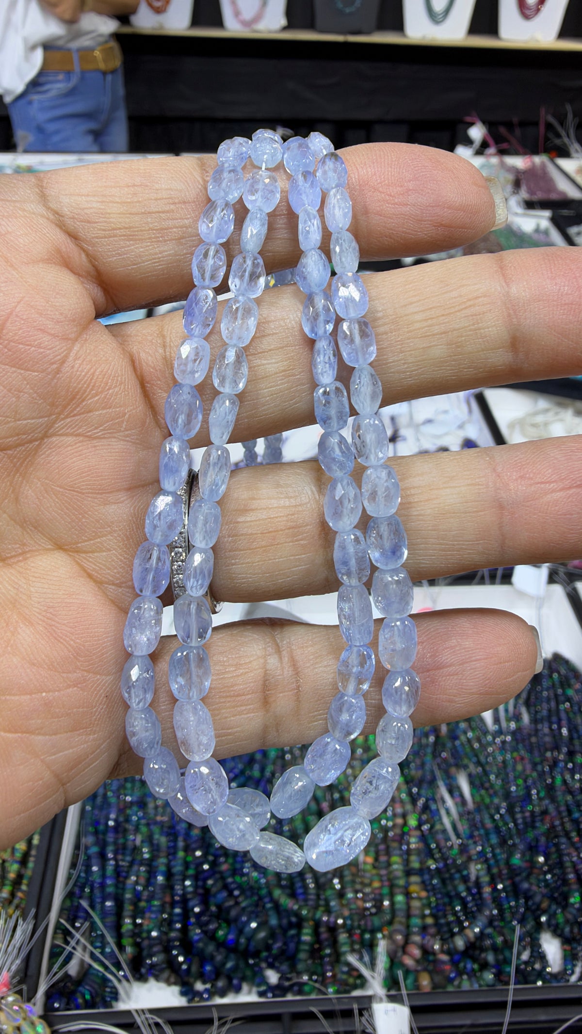 Sapphire Custom Designed Beaded Necklace