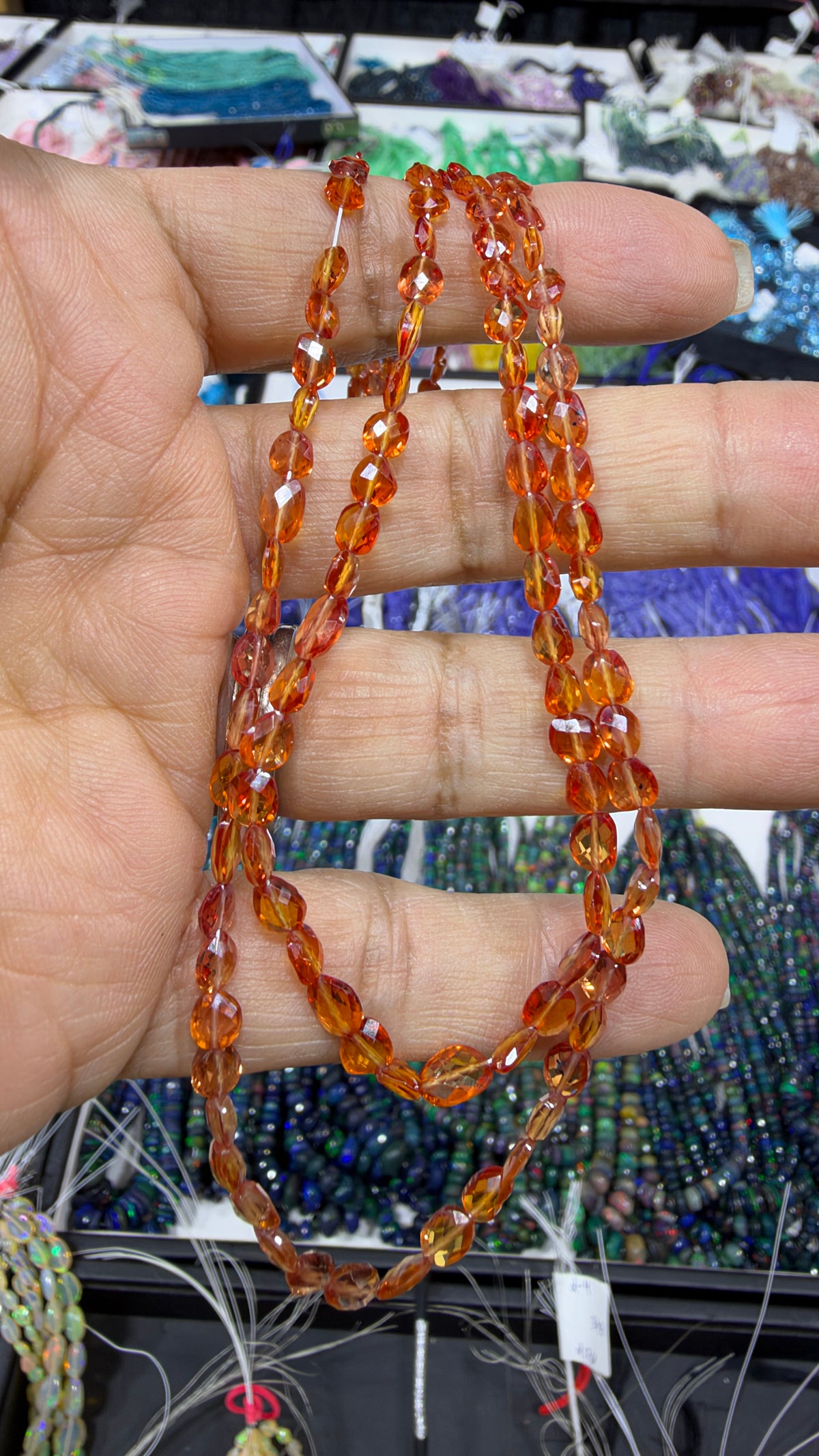 Sapphire Custom Designed Beaded Necklace