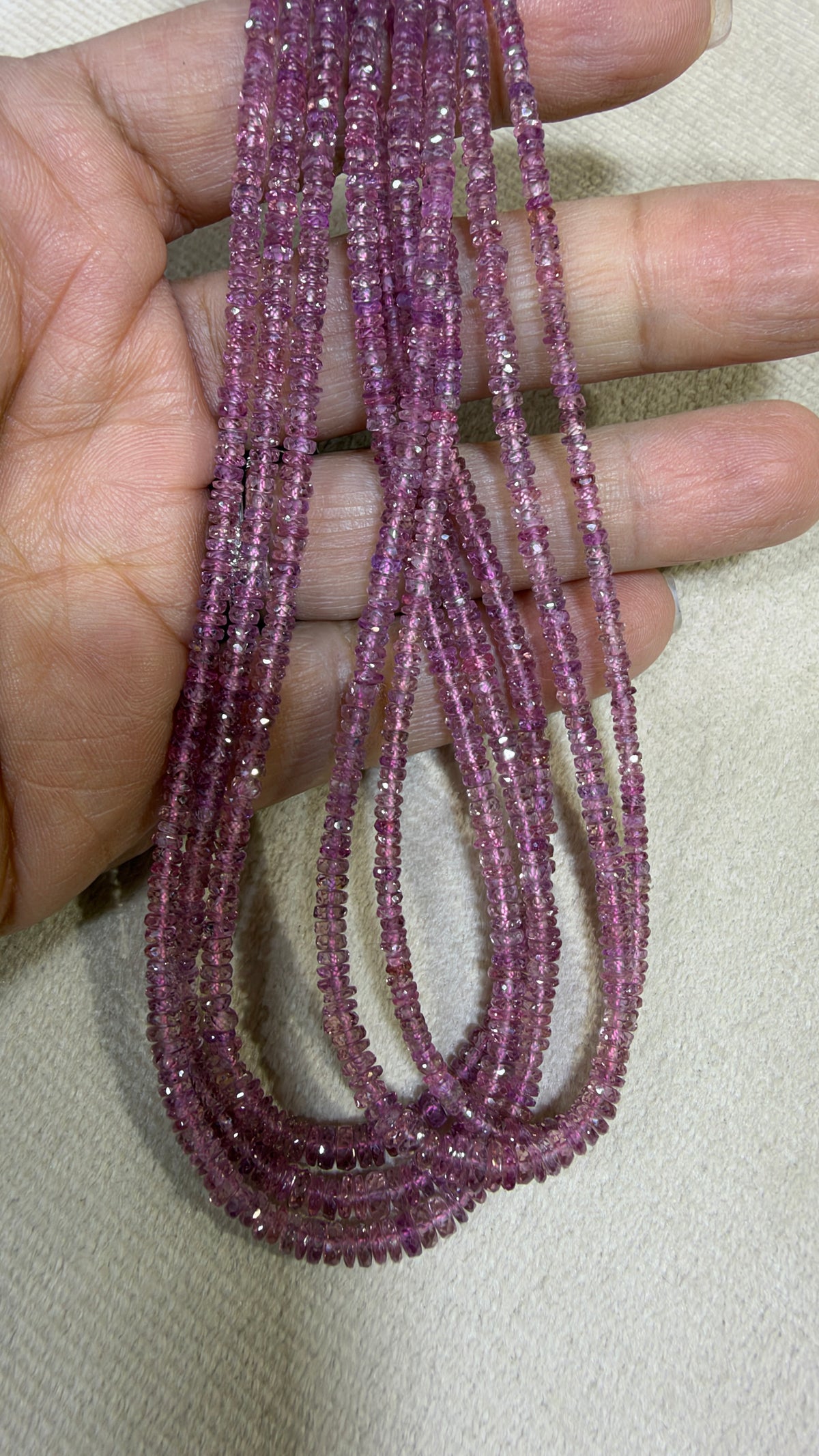 Sapphire Custom Designed Beaded Necklace