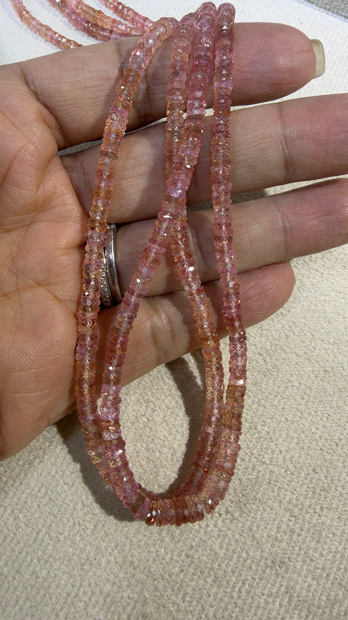 Sapphire Custom Designed Beaded Necklace
