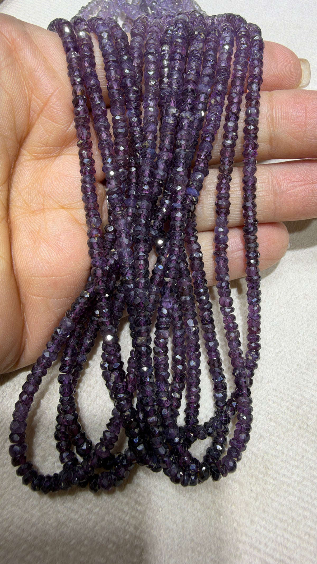 Sapphire Custom Designed Beaded Necklace