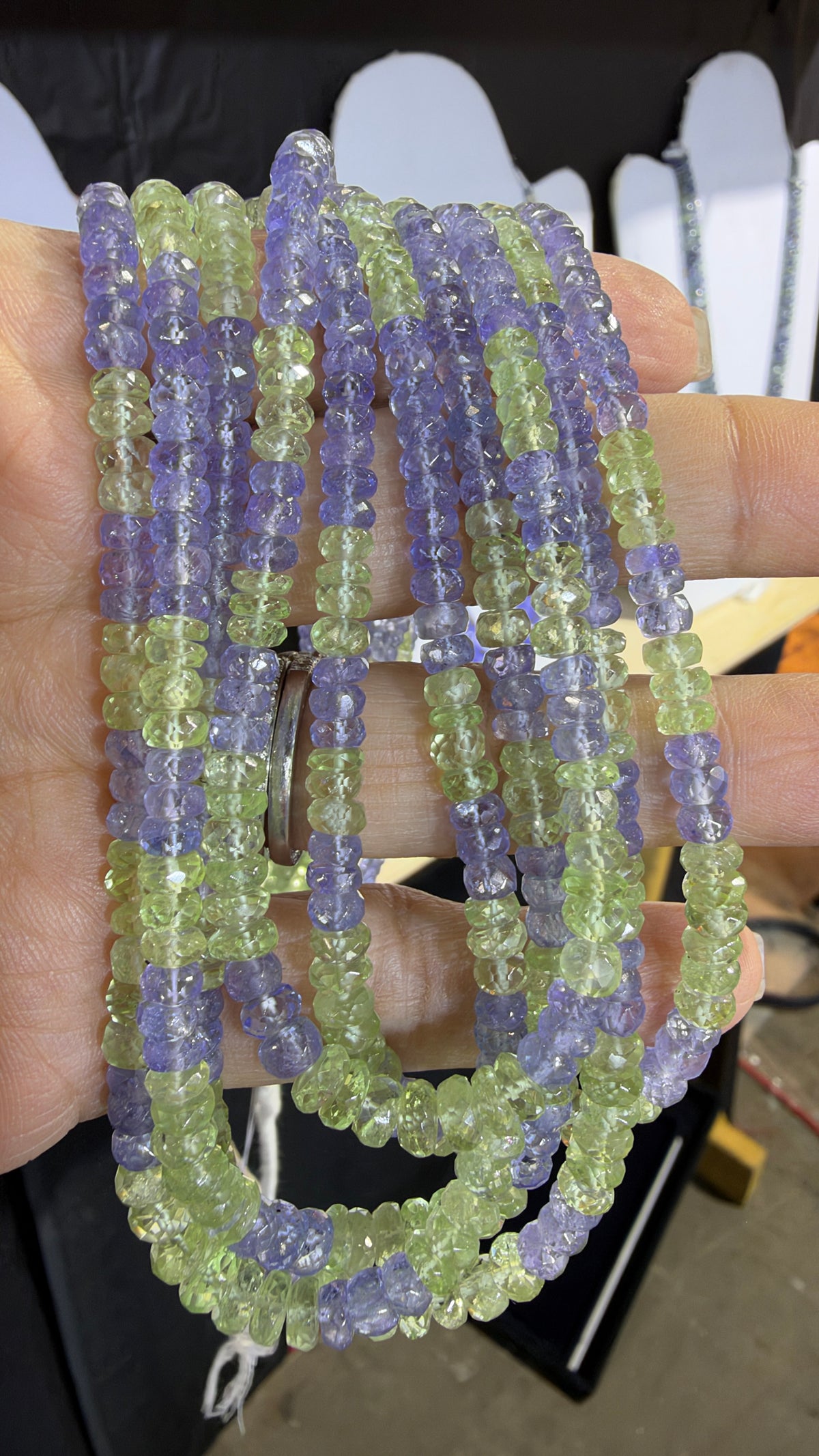 Tsavorite Custom Designed Beaded Necklace