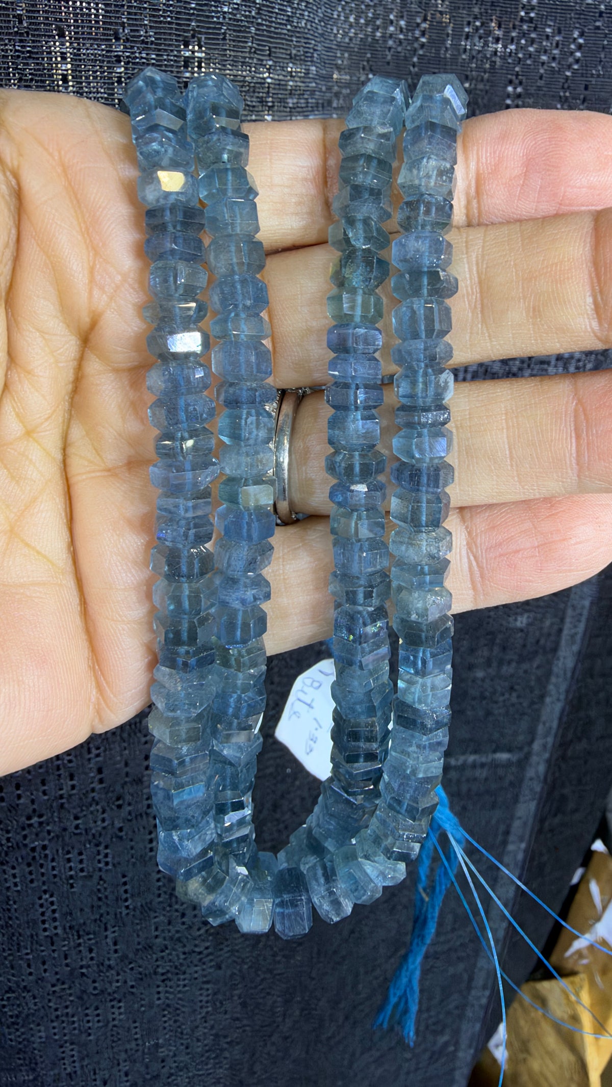 Aquamarine Custom Designed Beaded Necklace