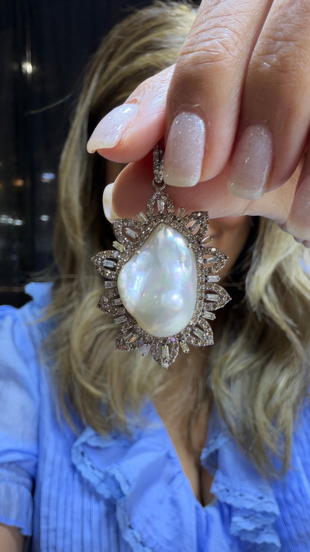 Sterling Silver Pendant With Pearl