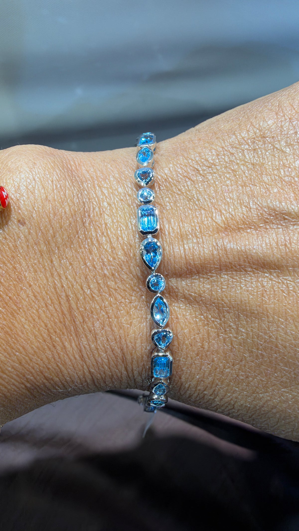 Made to Order:  Sterling Silver Bracelet With Topaz