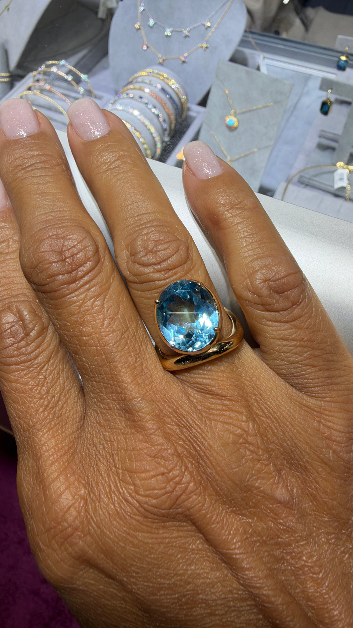 14k Yellow Gold Ring With Topaz Size 7