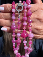 26" Ruby Red Sapphire Necklace | Ulka Rocks